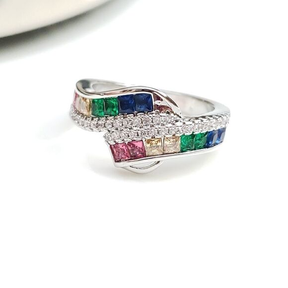 New - The Seventh 925 Zircon Ring - Picture 2 of 13